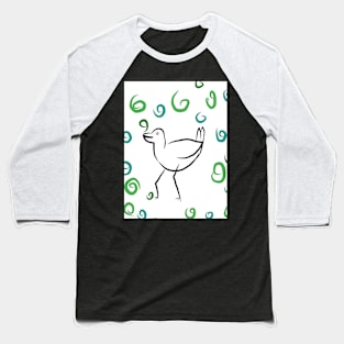 White crane Baseball T-Shirt